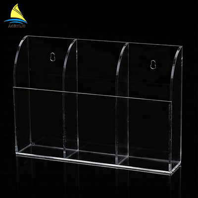 Soporte de acrílico montado en la pared de la caja del plexiglás del estante del almacenamiento del teléfono celular de la exhibición de la tienda