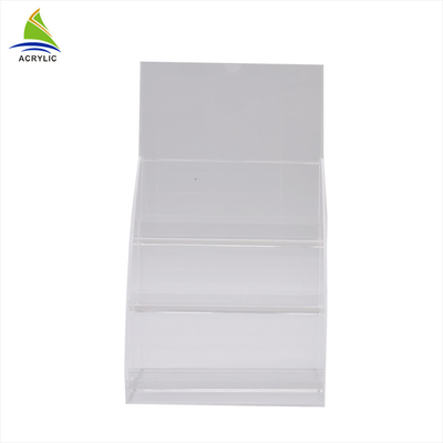 Prospecto doble plástico del bolsillo/tenedor de acrílico del soporte de exhibición del folleto del fichero