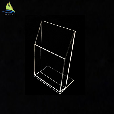 Impresión de pantalla de seda plástica del tenedor del folleto de los tenedores de acrílico del folleto de la encimera