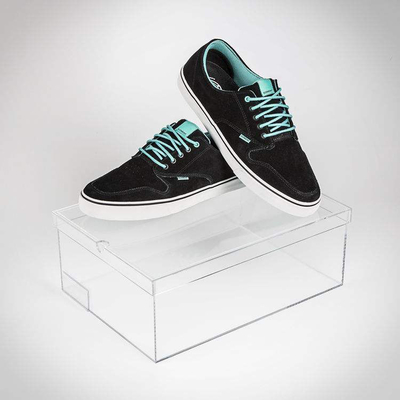 Caja de presentación de acrílico grande promocional de la zapatilla de deporte/soportes de exhibición de acrílico de Nike