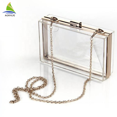 Bolsos de embrague de acrílico de encargo de la tarde de la moda clara de moda para las mujeres/muchacha
