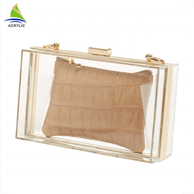 Bolsos de embrague de acrílico de encargo de la tarde de la moda clara de moda para las mujeres/muchacha