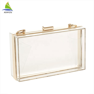 Bolsos de embrague de acrílico de encargo de la tarde de la moda clara de moda para las mujeres/muchacha