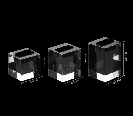 Exhibición de acrílico durable de la joyería, tenedor único de cristal claro moderno del anillo