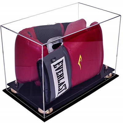 Caja de luz llevada de acrílico de lujo, vitrina de encargo del guante de boxeo del tamaño