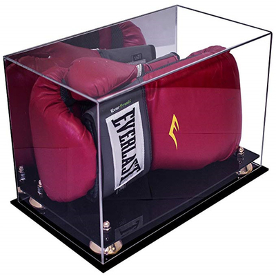 Caja de luz llevada de acrílico de lujo, vitrina de encargo del guante de boxeo del tamaño