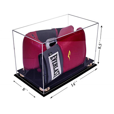 Caja de luz llevada de acrílico de lujo, vitrina de encargo del guante de boxeo del tamaño