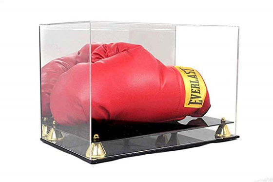 Caja de luz llevada de acrílico de lujo, vitrina de encargo del guante de boxeo del tamaño
