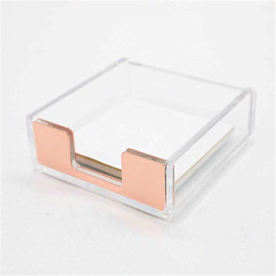 Tenedores de acrílico claros modificados para requisitos particulares del folleto del lucite 4x6/tenedor pegajoso del cuaderno de notas del papel