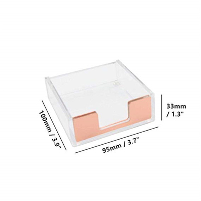 Tenedores de acrílico claros modificados para requisitos particulares del folleto del lucite 4x6/tenedor pegajoso del cuaderno de notas del papel