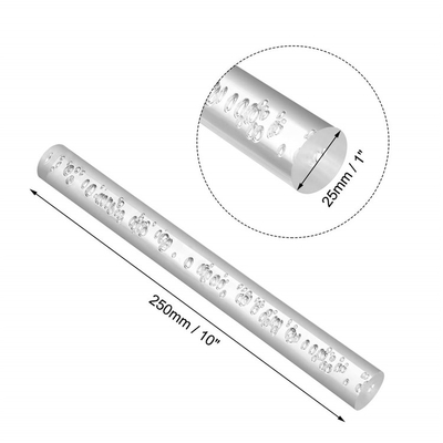 Barra durable redonda modificada para requisitos particulares claro de acrílico clásico de Rod PMMA de la burbuja del tamaño de la exhibición de la tienda
