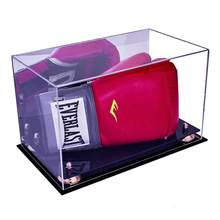 Eco - caja de presentación de acrílico de lujo amistosa del guante de boxeo pulgadas de W11 X de D8 x de H8.5