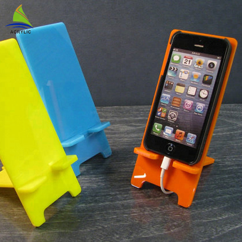 El soporte de exhibición cristalino colorido elegante de los accesorios del teléfono celular fácil limpia