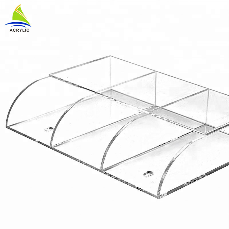 Soporte de acrílico montado en la pared de la caja del plexiglás del estante del almacenamiento del teléfono celular de la exhibición de la tienda
